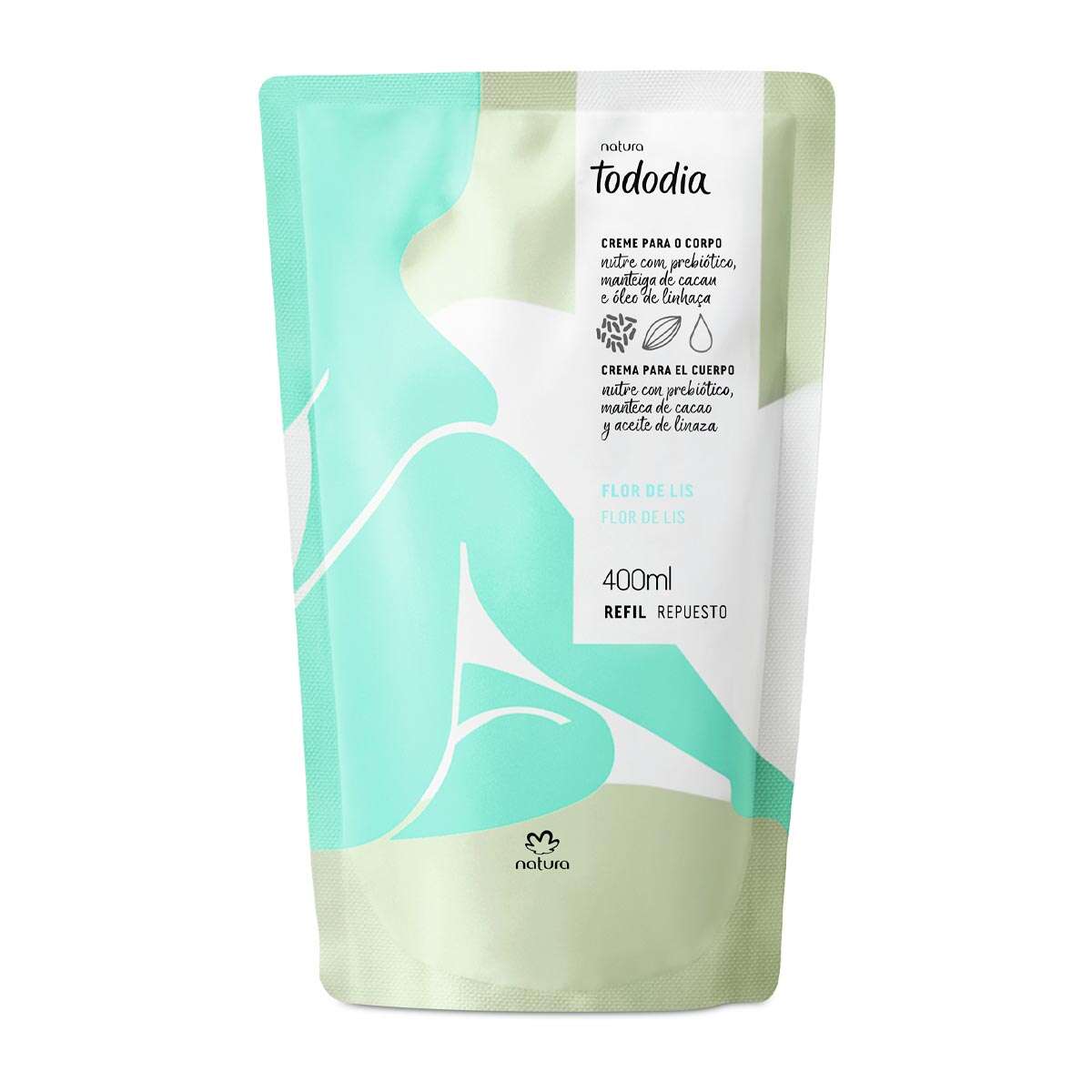 TODODIA REFIL CREME HIDRATANTE FLOR DE LIS- 400 ML