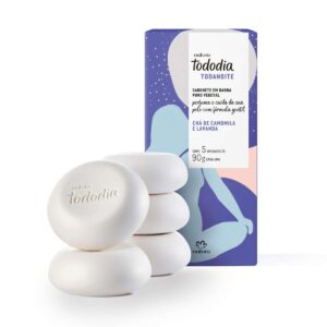 TODODIA TODANOITE SAB BARRA CHÁ DE CAMOMILA E LAVANDA 5 X 90G