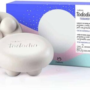TODODIA TODANOITE SAB BARRA MASSAGEADOR CHÁ DE CAMOMILA E LAVANDA 2 X 80G
